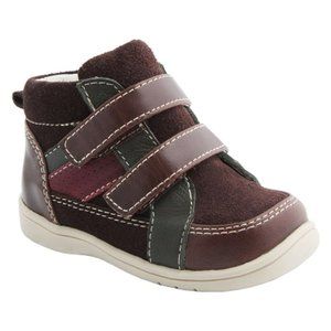 NWB Nina Cairo Mobility Suede Brown Baby Boy Sneakers SIZE 4.5